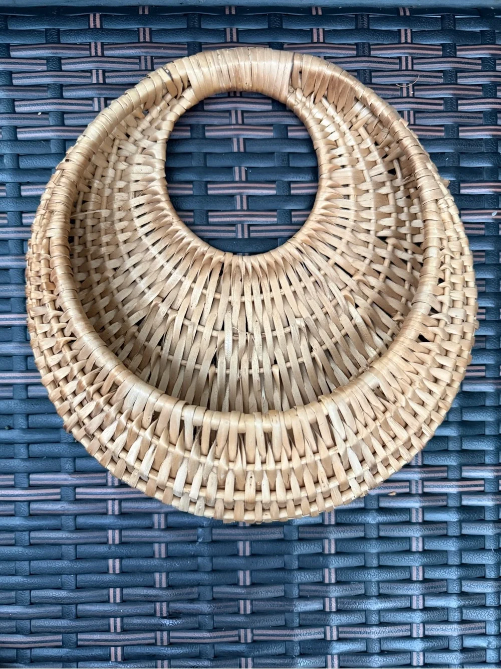 Vintage natural woven